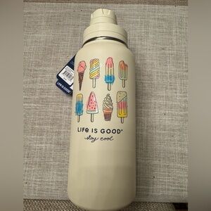 Life Is Good Stay Cool 32 Oz Stainless Steel water bottle